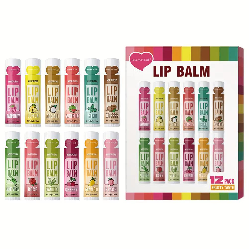 Fruit Flavor Lip Balm Set