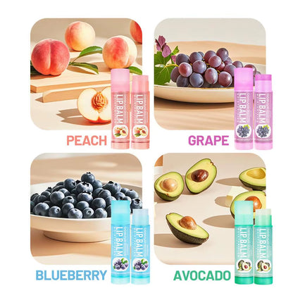  Fruit Flavor Lip Balm Set 