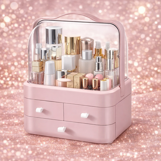 Box Desktop Makeup Organizer
