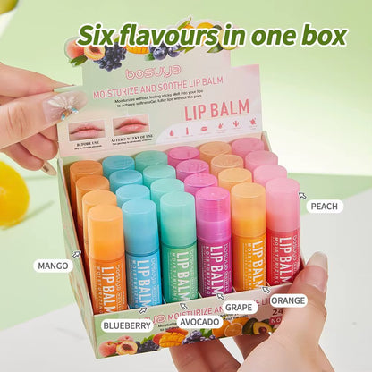  Fruit Flavor Lip Balm Set 