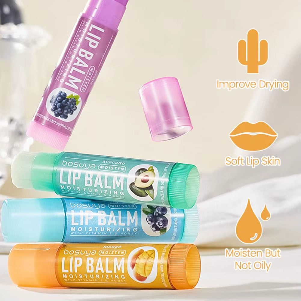  Fruit Flavor Lip Balm Set 
